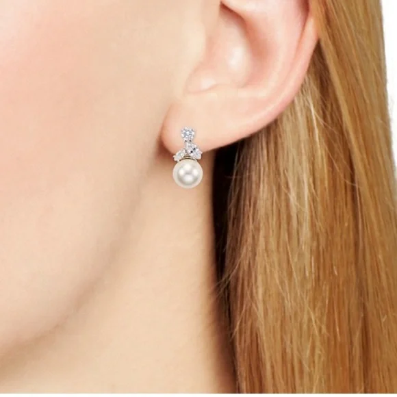 NADRI Classic Imitation Pearl Drop Earrings - Picture 2 of 2